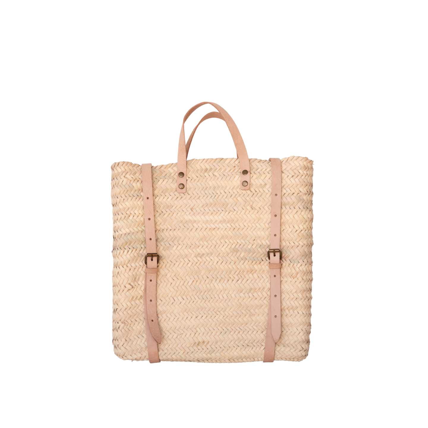 Handcrafted Straw Backpack