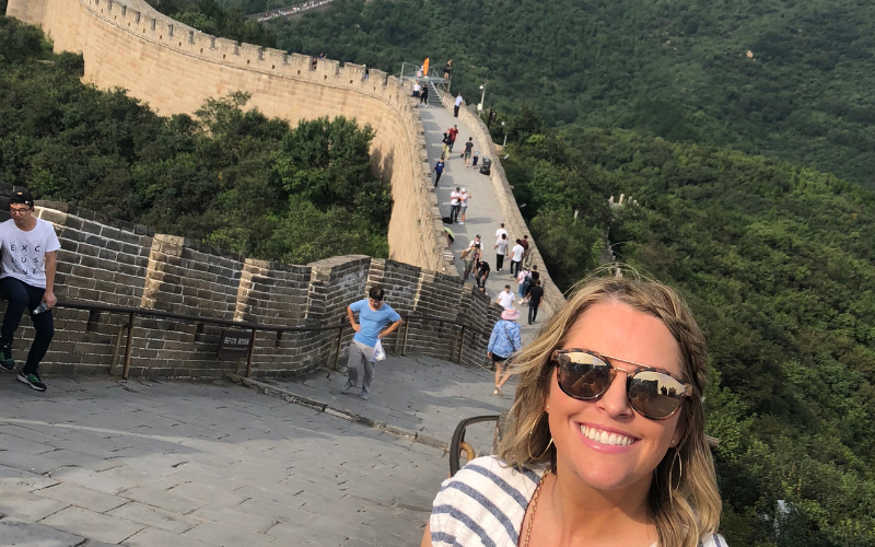 I almost lost my leg in China!
