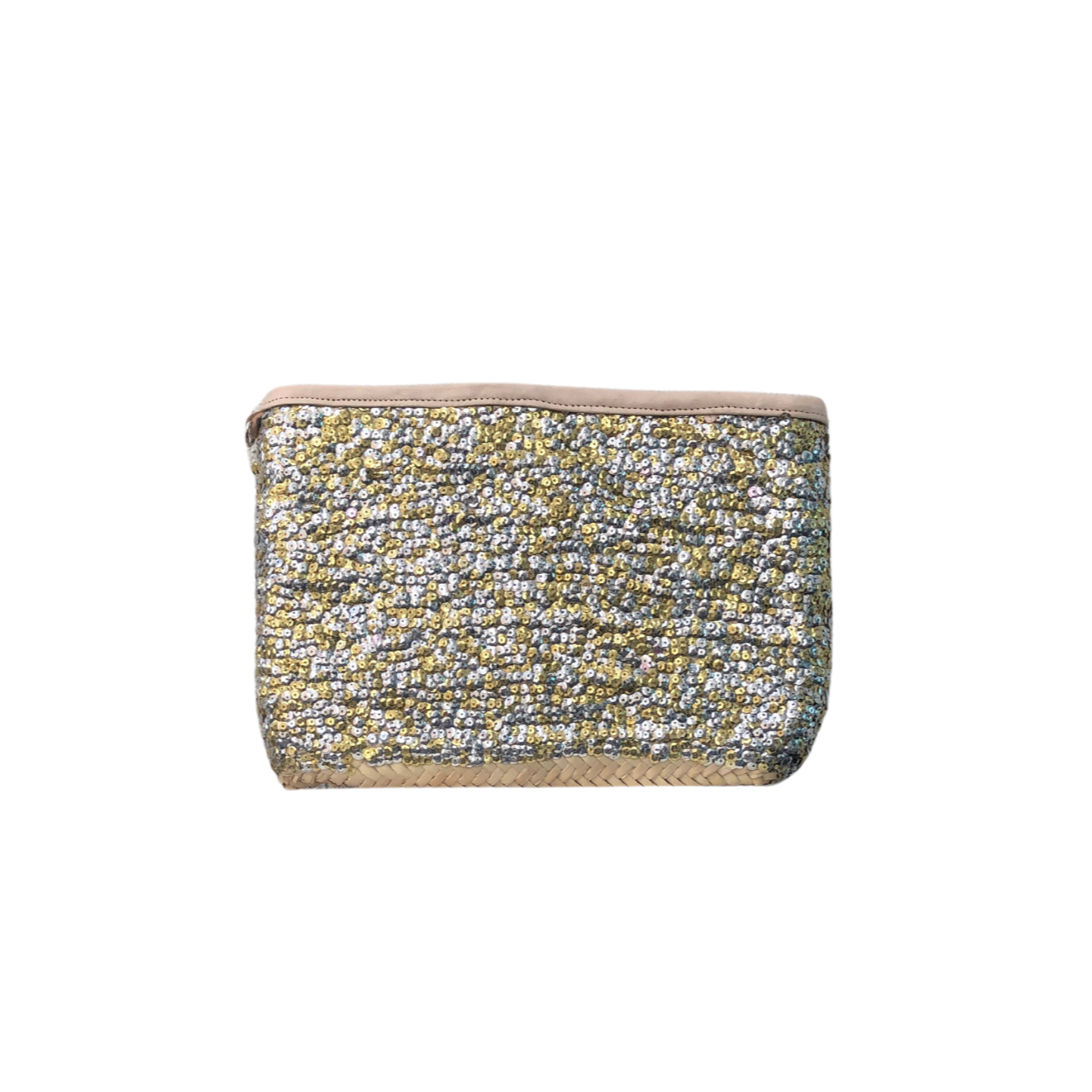 Buy Gold Glitter Embellished Crossbody Bag by Prerto Online at Aza Fashions.